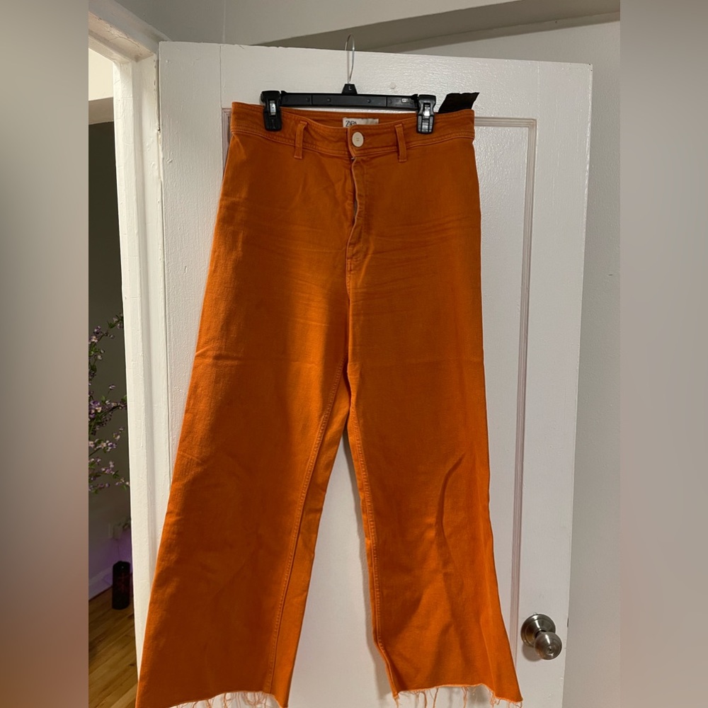 Zara orange Jean